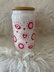 Verres en vitre avec paille